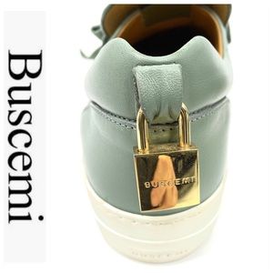 Buscemi Green and Gold Sneakers